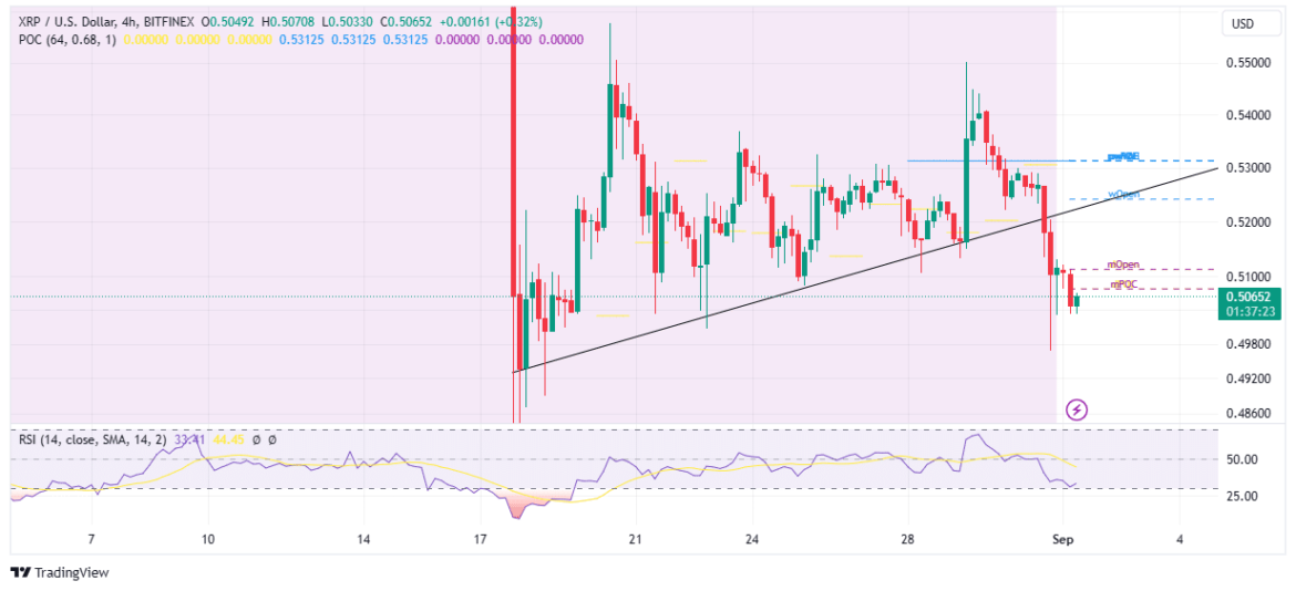 XRP Price Rebounds From $0.5 As Bulls Focus On $1